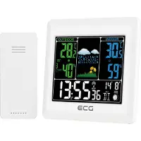Ecg Station météo - - MS 300 - Écran LCD couleur - Capteur sans fil - Prévisions météo