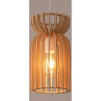 Lyora Lampe suspendue en bois Kymi Ø 16cm - bois marron