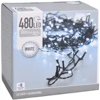EDM Guirlande scintillante - esprit de Noël - lumière blanche froide - 480 ampoules LED - 36 m - 72091