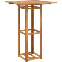 vidaXL Table de bistrot 75x75x110 cm bois massif acacia