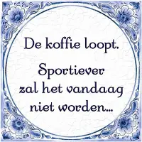 Paper Dreams Carreau bleu de Delft – le café coule