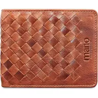 Mano Cuir porte-monnaie Don Luca Wallet Cognac brun