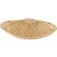 Lyora Plafonnier en rotin Havana L Ø 80cm