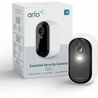 Arlo Caméra de sécurité Essential 3 2K (2 560 x 1 440 pixels) (2560 x 1440 Pixels), Caméra réseau, Blanc
