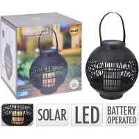 Merkloos PROGARDEN Lanterne solaire avec bougie LED 22 x 23 cm KO-CX2100090