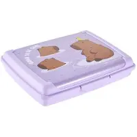 Keeeper Brotdose carla mini "capybara", 0,5 L, soft purple Deco-Click-Box mini, PP, praktischer Verschluss, Lunch box, Violet