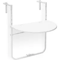 Relaxdays Table Balcon Suspendue Bastian Table Pliante Balcon Table Extérieur Réglable