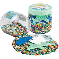 Hama Perles Midi - 4000 pces - Multicolore - - UneTaille - Perles