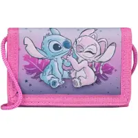 Disney Porte-monnaie Stitch, sac banane pour fillette, porte-monnaie à bandoulière, cadeau pour la rentrée scolaire ou un anniversaire d'enfant, rose