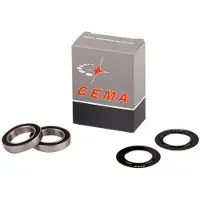 Cema Stainless Steel Bottom Bracket Bearing 24 Mm Argenté
