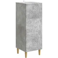 vidaXL Buffet gris béton 33 x 34,5 x 90 cm en aggloméré