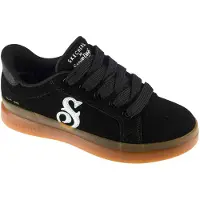 SKECHERS Baskets Slip-Ins Suede Snoop Cupsole 186100-BKW, Baskets, Femme, Noir