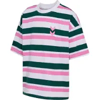 Hummel T-Shirt vert foncé / rose / blanc