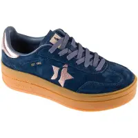 SKECHERS Baskets basses 'ACADEMY' marine / rose