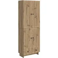 vidaXL Ensemble de 2 armoires , chêne Artisan, 66 x 34,5 x 95 cm, bois d'ingénierie