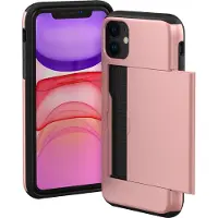 IMoshion Coque arrière avec porte-cartes Apple iPhone 11 - Rose Doré