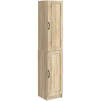vidaXL Ensemble d'armoires , 2 pièces, en bois d'ingénierie chêne Sonoma
