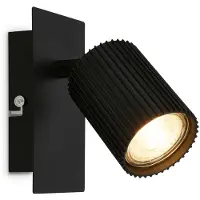 Briloner Applique murale orientable 13x8x9 cm douille GU10 max. 9 W noir - Applique murale pour chambre couloir salon