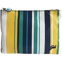 Gabs Cuir sac à épaule bandoulière Beyonce TG ST. Multirighe + Ruga Bicolor Black Pochette Toni Freddi + Bianco Ottico + Peperita blanc