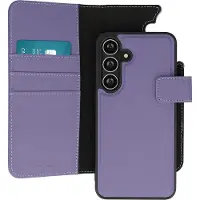 IMoshion Étui portefeuille luxe 2-en-1 amovible pour Samsung Galaxy S25 FE - Violet