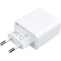 Xiaomi Chargeur Power Delivery et Quick Charge avec 2 Ports USB 33 W Blanc