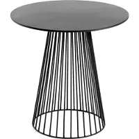 Serax Table Bistrot Garbo Black Metal Sculptures 40 Round