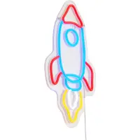 QAZQA Applique murale néon multicolore LED incluse - Rocket