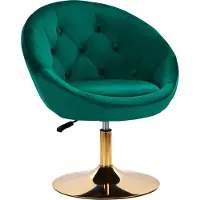 4rico Fauteuil pivotant Qs-Bl12G Vert velours