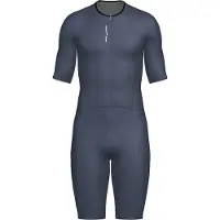 Santini Leaf Short Sleeve Trisuit Gris M Homme