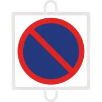 Softee Panneau de signalisation routière Interdiction n°3 (stationnement interdit) multicolore