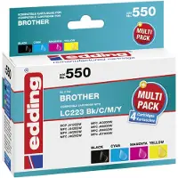 Edding Tintenpatrone 18-550-01 wie Brother LC223 sw/c/m/y 4St