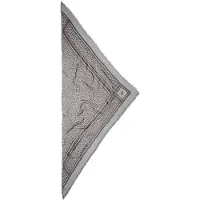 Lala Berlin Écharpe - Triangle Tilda - Swoosh Light Blue/Brown - - UneTaille - Écharpe