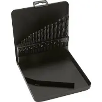 Tameson Jeu de 25 forets hélicoïdaux DIN 338 N HSS-R 1 - 13 mm