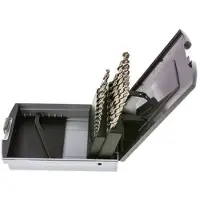 Tameson Jeu de 19 forets hélicoïdaux DIN 338 N HSS-G 1 - 10 mm