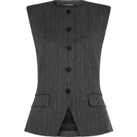 Karl Lagerfeld Gilet de costume gris / blanc
