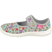 Beck Ballerines 'Flora' gris / lavande / rose clair / rouge