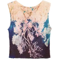 Desigual Haut beige / marine / rosé