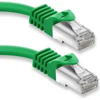 S-Impuls 50m de câble patch RJ45 avec câble brut CAT7 - S/FTP Câble réseau LAN DSL Vert