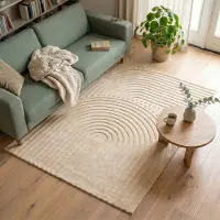 De Onlinewinkelier b.v. Volero - Tapis moderne intérieur et extérieur - Charm Curves Beige - 160x230 cm