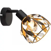 Globo Lampe murale de campagne Mika Noir