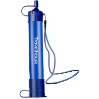 Travelhawk Water Filter Straw XL - Filtre à eau - Bouteille d'eau - Plein air - Survie - Sans BPA - Filtre 4000L
