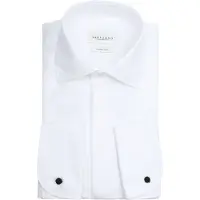 Profuomo Chemise Smoking Poignets Mousquetaires Blanche