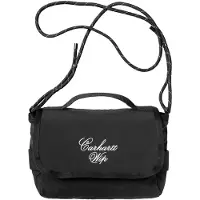 Carhartt WIP - Sac épaule 2,7 L - Travon Shoulder Bag Black Wax en Nylon - Noir
