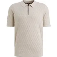 Vanguard Polo Maille Half-Zip Écru