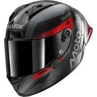 Shark Casque de course Aeron-GP FIM Racing #2 MotoGP, couleur carbone/rouge/chromé, taille M (57/58)