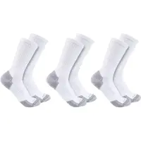 Carhartt Midweight Cotton Blend Crew Chaussettes - Pack de 3 Taille