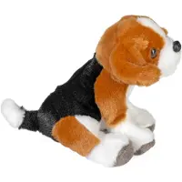 Wild republic Pocketkins Eco Beagle, Peluche, 12 cm, Jouet en peluche, Fabriqué à partir de matériaux recyclés, Respecte l'environnement