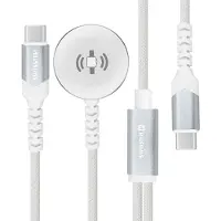 Swissten 2in1 Bezvadu Ldtjs Apple Watch un USB-C / USB-C / 1.2m