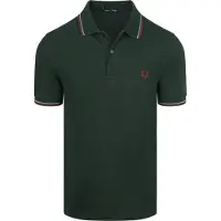 Fred perry Polo Twin Tipped M3600 Vert Foncé 85A