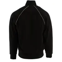 BOSS pour homme. 50553566 Sweat-shirt en coton avec passepoil noir contrasté (S), Casuel, Sport